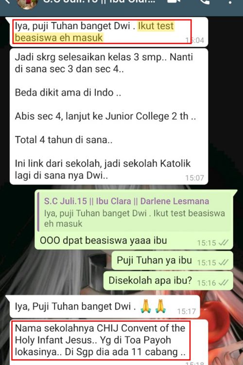 Darlene-Lesmana_Beasiswa